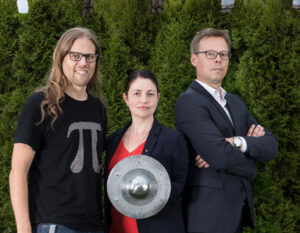 Spitzenkandidaten der Piratenpartei Deutschland: René Pickhardt, Anja Hirschel und Sebastian Alscher