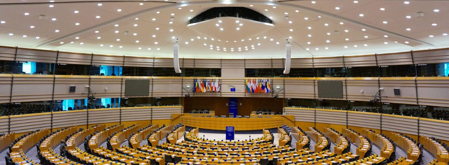 EU Parlamentsaal Brüssel