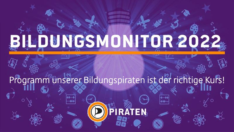 Bildungsmonitor 2022 bestätigt Programm der Bildungspiraten